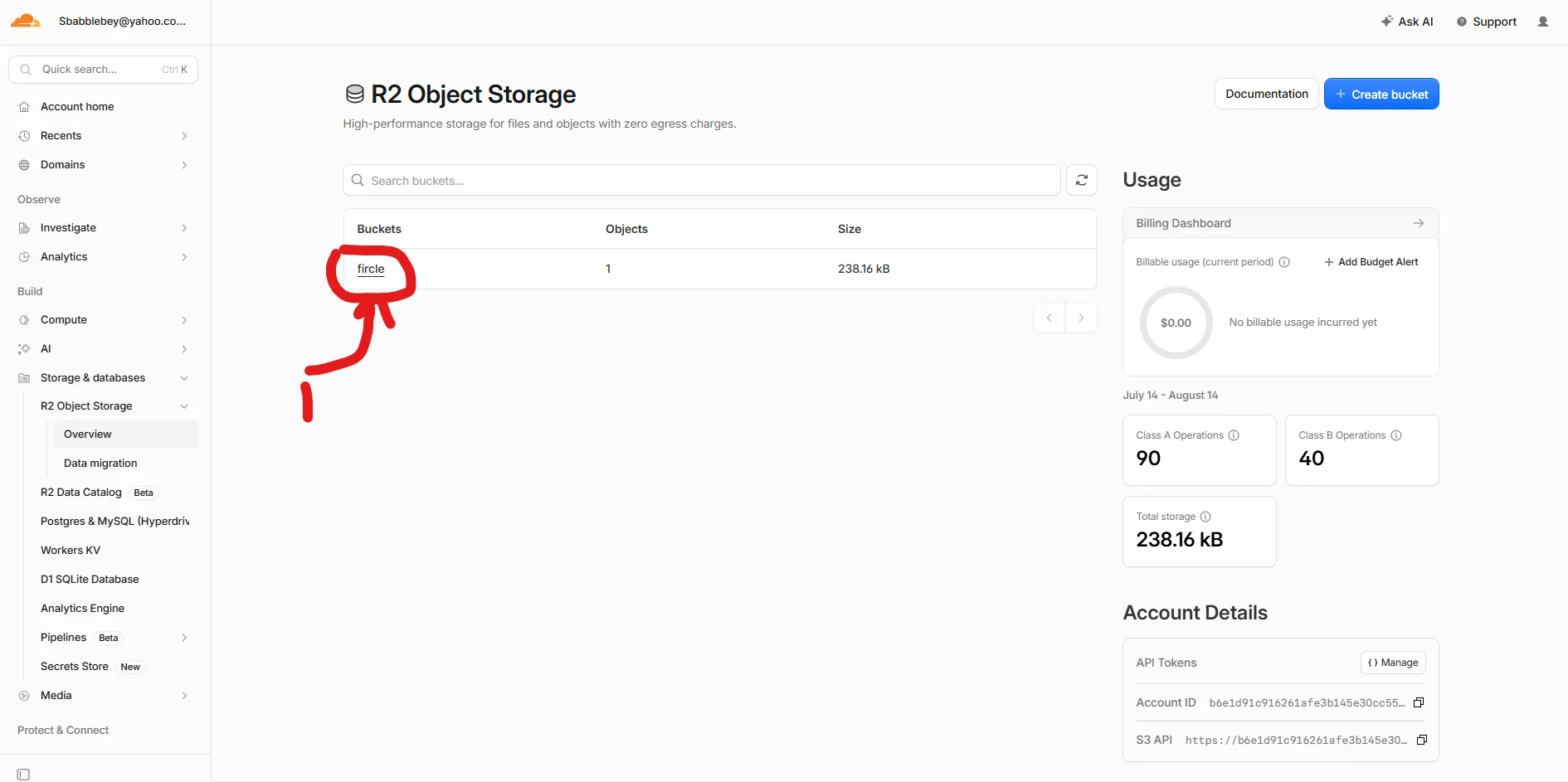 Cloudflare R2 CORS settings page before adding the final policy